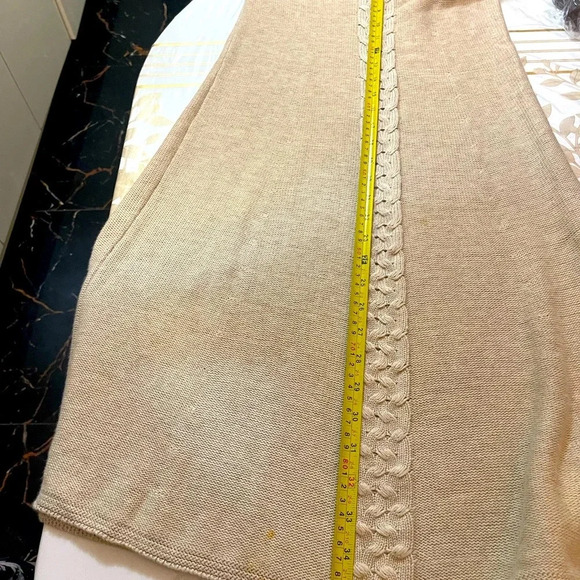 Max Studio Women's winter Sweater Dress Beige midi Long Sleeve size XS - Picture 5 of 5